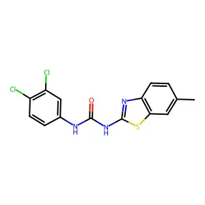 1-(3,4-dichlorophenyl)-3-(6-methyl-1,3-benzothiazol-2-yl)urea structure