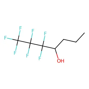 1,1,1,2,2,3,3-heptafluoroheptan-4-ol structure