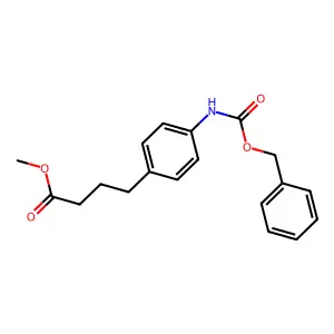 methyl 4-[4-(phenylmethoxycarbonylamino)phenyl]butanoate structure