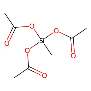 Methyltriacetoxysilane structure