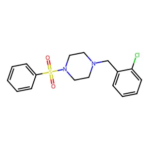 1-(2-chlorobenzyl)-4-(phenylsulfonyl)piperazine structure