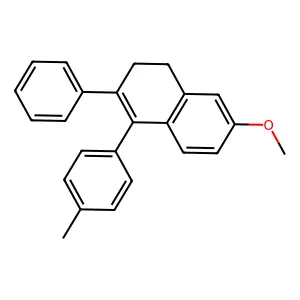 NAPHTHALENE, 1,2-DIHYDRO-7-METHOXY-3-PHENYL-4-(p-TOLYL)- structure