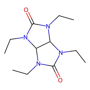 1,3,4,6-tetraethyl-3a,6a-dihydroimidazo[4,5-d]imidazole-2,5-dione structure