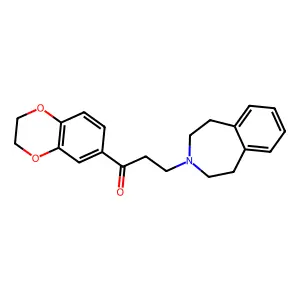 1-(2,3-dihydro-1,4-benzodioxin-6-yl)-3-(1,2,4,5-tetrahydro-3-benzazepin-3-yl)propan-1-one structure