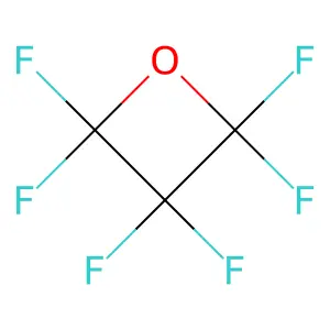 Hexafluorooxetane structure