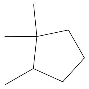 1,1,2-Trimethylcyclopentane structure