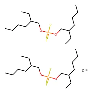 ZINC BIS(2-ETHYLHEXYL) PHOSPHORODITHIOATE structure