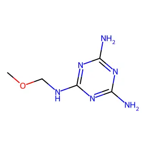 n2-(methoxymethyl)-1,3,5-triazine-2,4,6-triamine structure