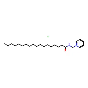 Pyridinium, 1-(((1-oxooctadecyl)amino)methyl)-, chloride structure