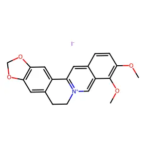 Berberine iodide structure