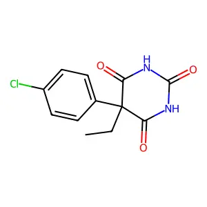 BARBITURIC ACID, 5-(p-CHLOROPHENYL)-5-ETHYL- structure