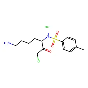 Tosyllysine chloromethyl ketone hydrochloride structure