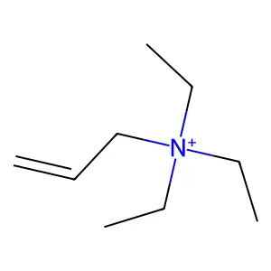 triethyl(prop-2-enyl)azanium structure