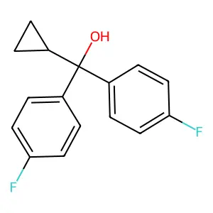 cyclopropyl-bis(4-fluorophenyl)methanol structure