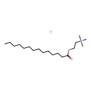 Myristoylcholine chloride structure