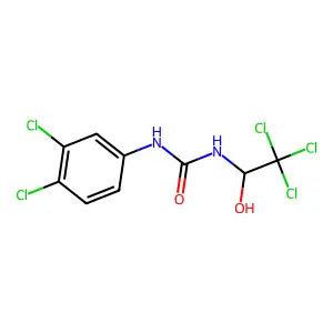 1-(3,4-dichlorophenyl)-3-(2,2,2-trichloro-1-hydroxyethyl)urea structure