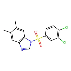 1-(3,4-dichlorophenyl)sulfonyl-5,6-dimethylbenzimidazole structure