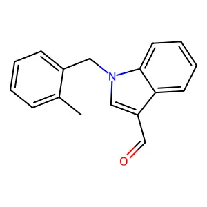 1-(2-methylbenzyl)-1H-indole-3-carbaldehyde structure
