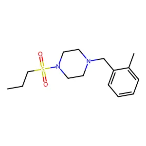 1-(2-methylbenzyl)-4-(propylsulfonyl)piperazine structure