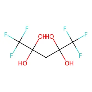 1,1,1,5,5,5-hexafluoropentane-2,2,4,4-tetrol structure