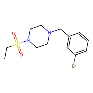 1-(3-bromobenzyl)-4-(ethylsulfonyl)piperazine structure