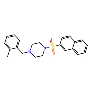 1-(2-METHYLBENZYL)-4-(2-NAPHTHYLSULFONYL)PIPERAZINE structure
