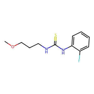 1-(2-fluorophenyl)-3-(3-methoxypropyl)thiourea structure