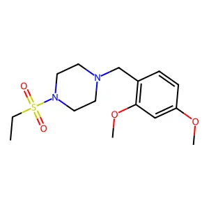 1-(2,4-dimethoxybenzyl)-4-(ethylsulfonyl)piperazine structure