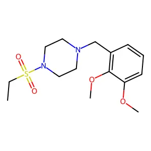1-(2,3-dimethoxybenzyl)-4-(ethylsulfonyl)piperazine structure