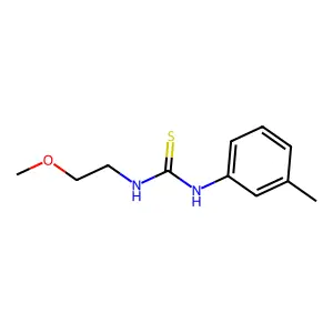 1-(2-methoxyethyl)-3-(3-methylphenyl)thiourea structure