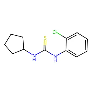 1-(2-chlorophenyl)-3-cyclopentylthiourea structure