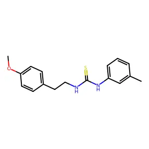 1-[2-(4-methoxyphenyl)ethyl]-3-(3-methylphenyl)thiourea structure