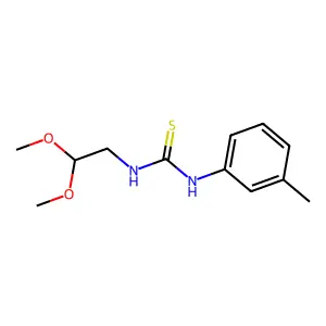 1-(2,2-dimethoxyethyl)-3-(3-methylphenyl)thiourea structure