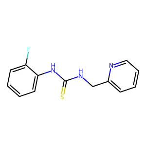 1-(2-fluorophenyl)-3-(pyridin-2-ylmethyl)thiourea structure