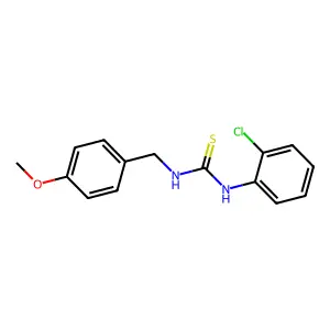 1-(2-chlorophenyl)-3-(4-methoxybenzyl)thiourea structure