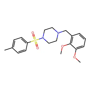 1-(2,3-dimethoxybenzyl)-4-[(4-methylphenyl)sulfonyl]piperazine structure