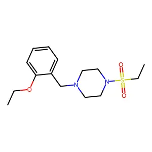 1-(2-ethoxybenzyl)-4-(ethylsulfonyl)piperazine structure