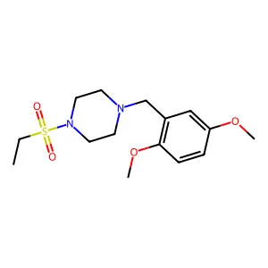 1-(2,5-dimethoxybenzyl)-4-(ethylsulfonyl)piperazine structure
