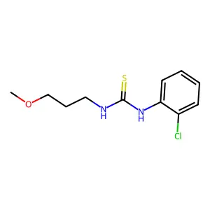 1-(2-chlorophenyl)-3-(3-methoxypropyl)thiourea structure