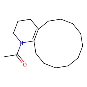 1-(3,4,5,6,7,8,9,10,11,12,13,14-dodecahydro-2H-cyclododeca[b]pyridin-1-yl)ethanone structure