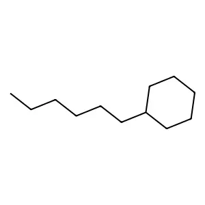 Hexylcyclohexane structure