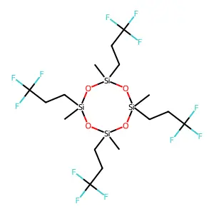 Compound C16H28F12O4Si4 structure