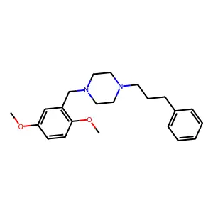 1-(2,5-dimethoxybenzyl)-4-(3-phenylpropyl)piperazine structure
