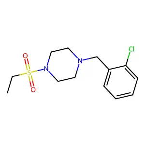 1-(2-chlorobenzyl)-4-(ethylsulfonyl)piperazine structure