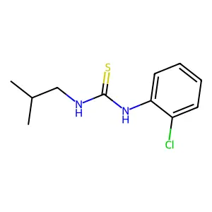 1-(2-chlorophenyl)-3-(2-methylpropyl)thiourea structure
