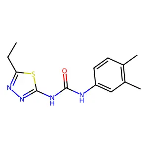 1-(3,4-dimethylphenyl)-3-(5-ethyl-1,3,4-thiadiazol-2-yl)urea structure