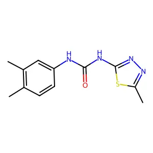 1-(3,4-dimethylphenyl)-3-(5-methyl-1,3,4-thiadiazol-2-yl)urea structure
