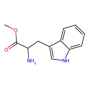 methyl (2S)-2-amino-3-(1H-indol-3-yl)propanoate structure