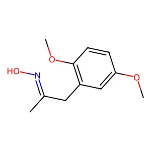 1-(2,5-Dimethoxyphenyl)-2-propanone oxime structure