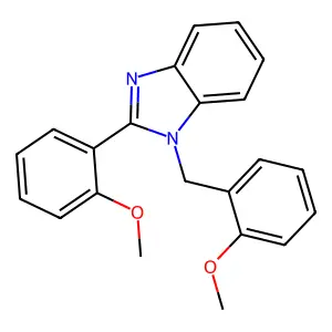 1-(2-methoxybenzyl)-2-(2-methoxyphenyl)-1H-benzimidazole structure